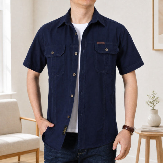Camisa Adventure™ em Algodão com Bolsos Utilitários