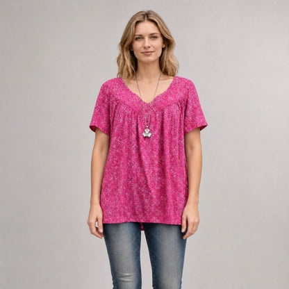 [COMPRE 2 E LEVE 3] Blusa Lisboa™ em Viscose Premium com Decote em V