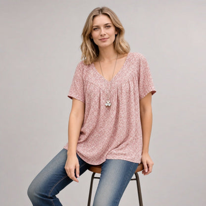 [COMPRE 2 E LEVE 3] Blusa Lisboa™ em Viscose Premium com Decote em V
