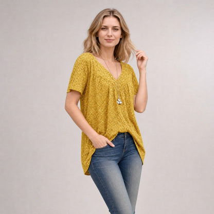 [COMPRE 2 E LEVE 3] Blusa Lisboa™ em Viscose Premium com Decote em V