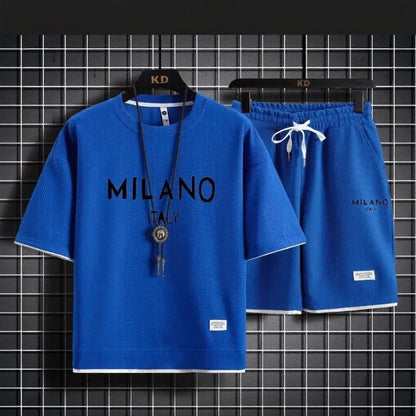 Conjunto Milano Italy™ com Estilo Street e Estampa Minimalista