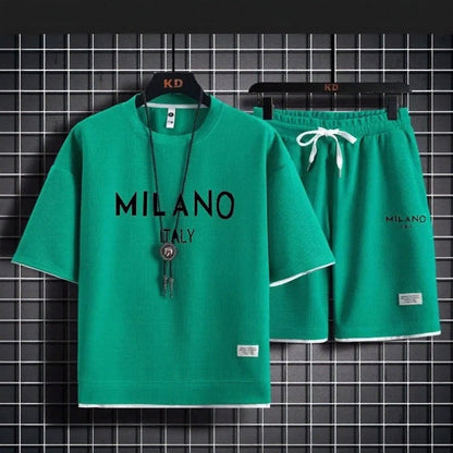 Conjunto Milano Italy™ com Estilo Street e Estampa Minimalista