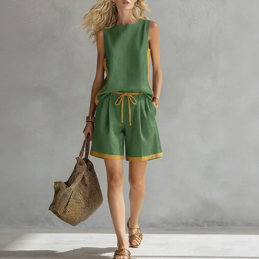 Conjunto Fresh Line™ Minimalista com Acabamento Contrastante