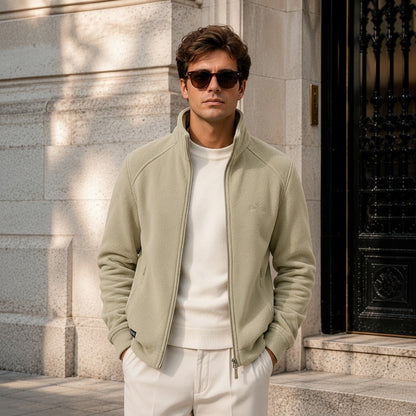 Jaqueta Arven™ com Gola Alta e Elegância Casual