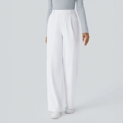 Calça Monarcelle™ Com Caimento Fluido e Visual Minimalista