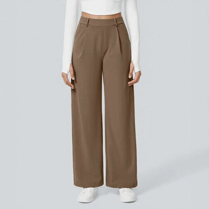 Calça Monarcelle™ Com Caimento Fluido e Visual Minimalista