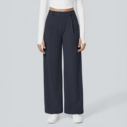 Calça Monarcelle™ Com Caimento Fluido e Visual Minimalista