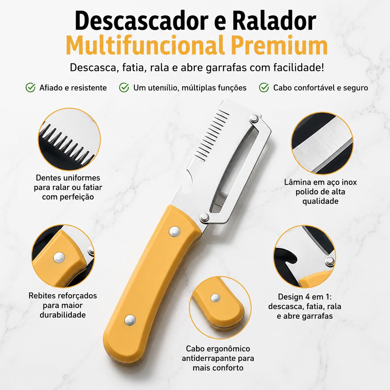 Fatiador Multifuncional Modern House™ / Cortes Perfeitos em Segundos, sem Esforço na Cozinha!