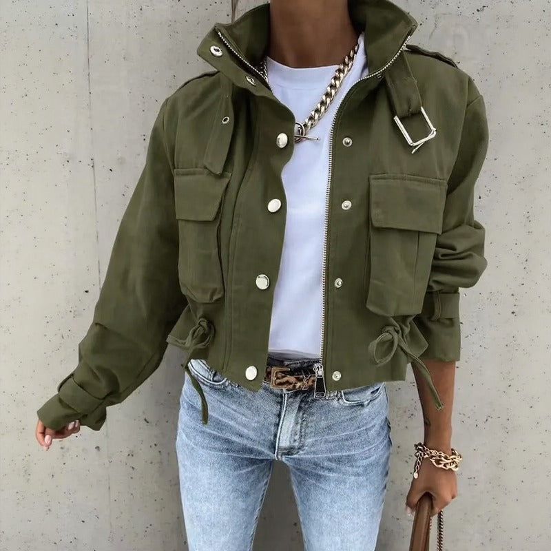 Jaqueta Valkyra™ Em Modelagem Cropped com Design Contemporâneo