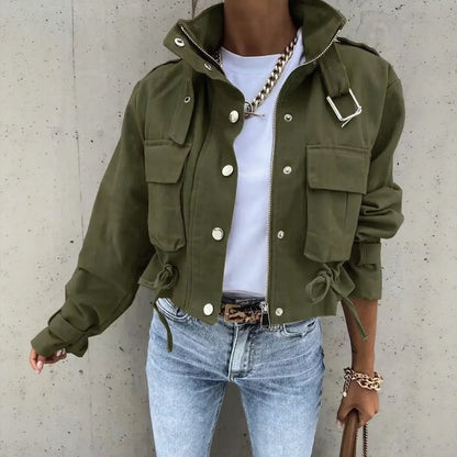 Jaqueta Valkyra™ Em Modelagem Cropped com Design Contemporâneo