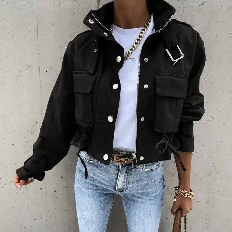 Jaqueta Valkyra™ Em Modelagem Cropped com Design Contemporâneo