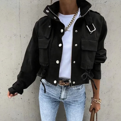 Jaqueta Valkyra™ Em Modelagem Cropped com Design Contemporâneo
