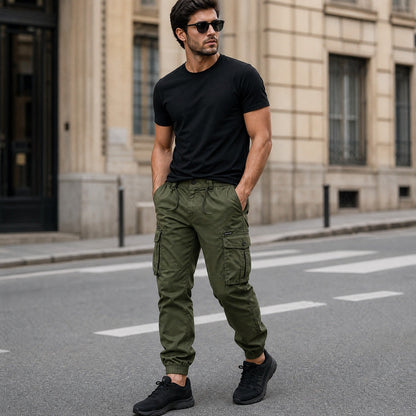 Calça Cargo Everest™ com Bolsos Utilitários e Barra Jogger