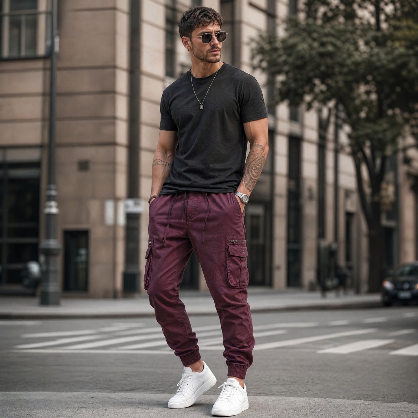 Calça Cargo Everest™ com Bolsos Utilitários e Barra Jogger