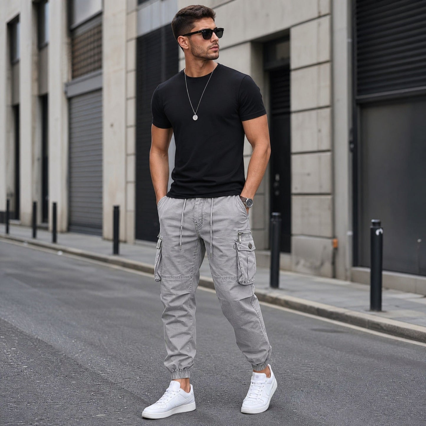 Calça Cargo Everest™ com Bolsos Utilitários e Barra Jogger