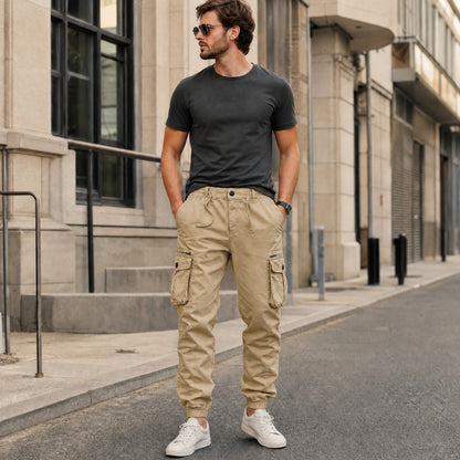 Calça Cargo Everest™ com Bolsos Utilitários e Barra Jogger