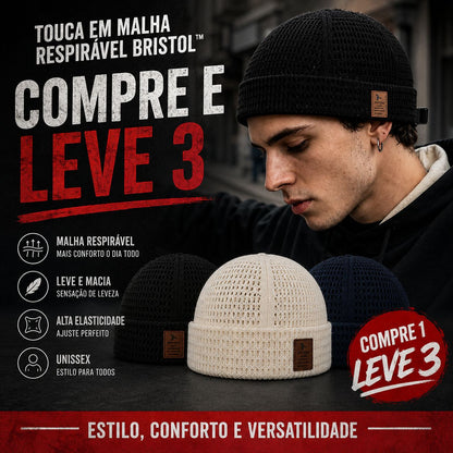 [COMPRE 1 E LEVE 3] Touca em Malha Respirável Bristol™ com Ajuste Regulável