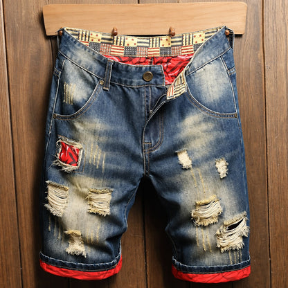 Shorts Dante™ em Jeans Premium com Lavagem Estonada