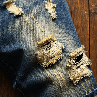 Shorts Dante™ em Jeans Premium com Lavagem Estonada