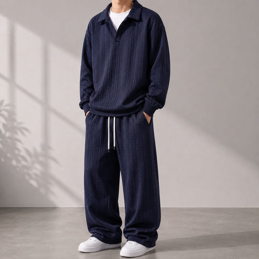 Conjunto Masculino Valdren™ 2 Peças em Malha Texturizada