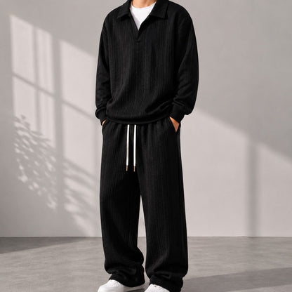 Conjunto Masculino Valdren™ 2 Peças em Malha Texturizada