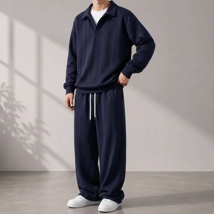 Conjunto Masculino Valdren™ 2 Peças em Malha Texturizada