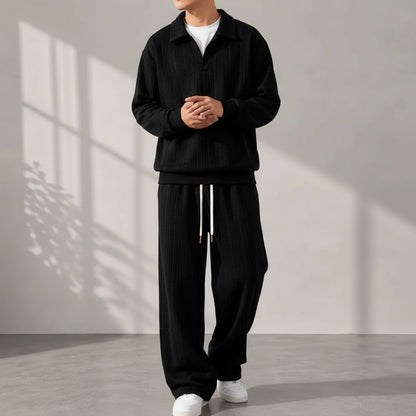 Conjunto Masculino Valdren™ 2 Peças em Malha Texturizada