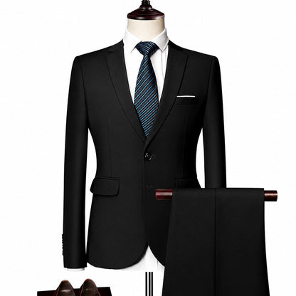 Conjunto Monaco Royal™ com Blazer de Alfaiataria Premium e Calça de Corte Slim
