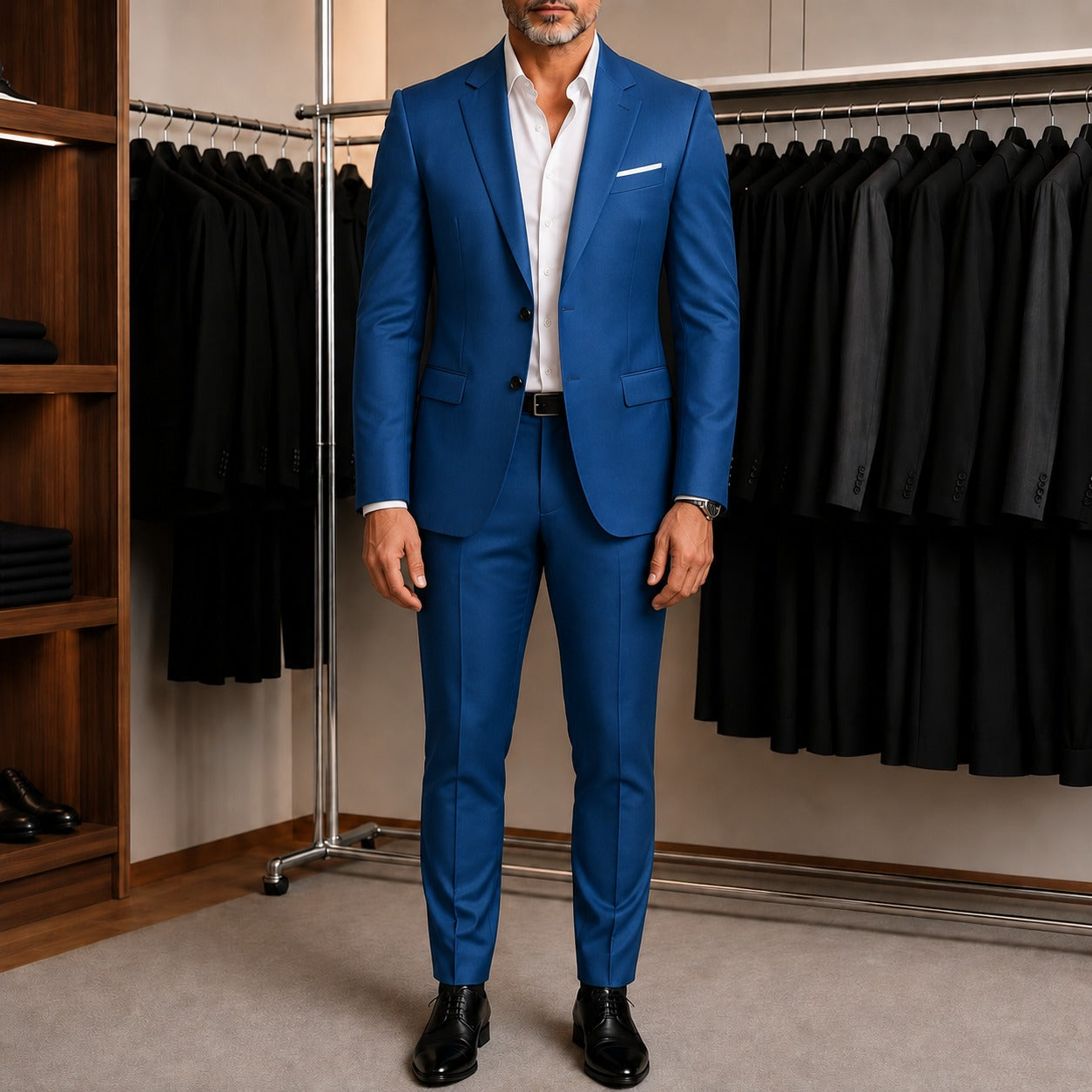 Conjunto Monaco Royal™ com Blazer de Alfaiataria Premium e Calça de Corte Slim