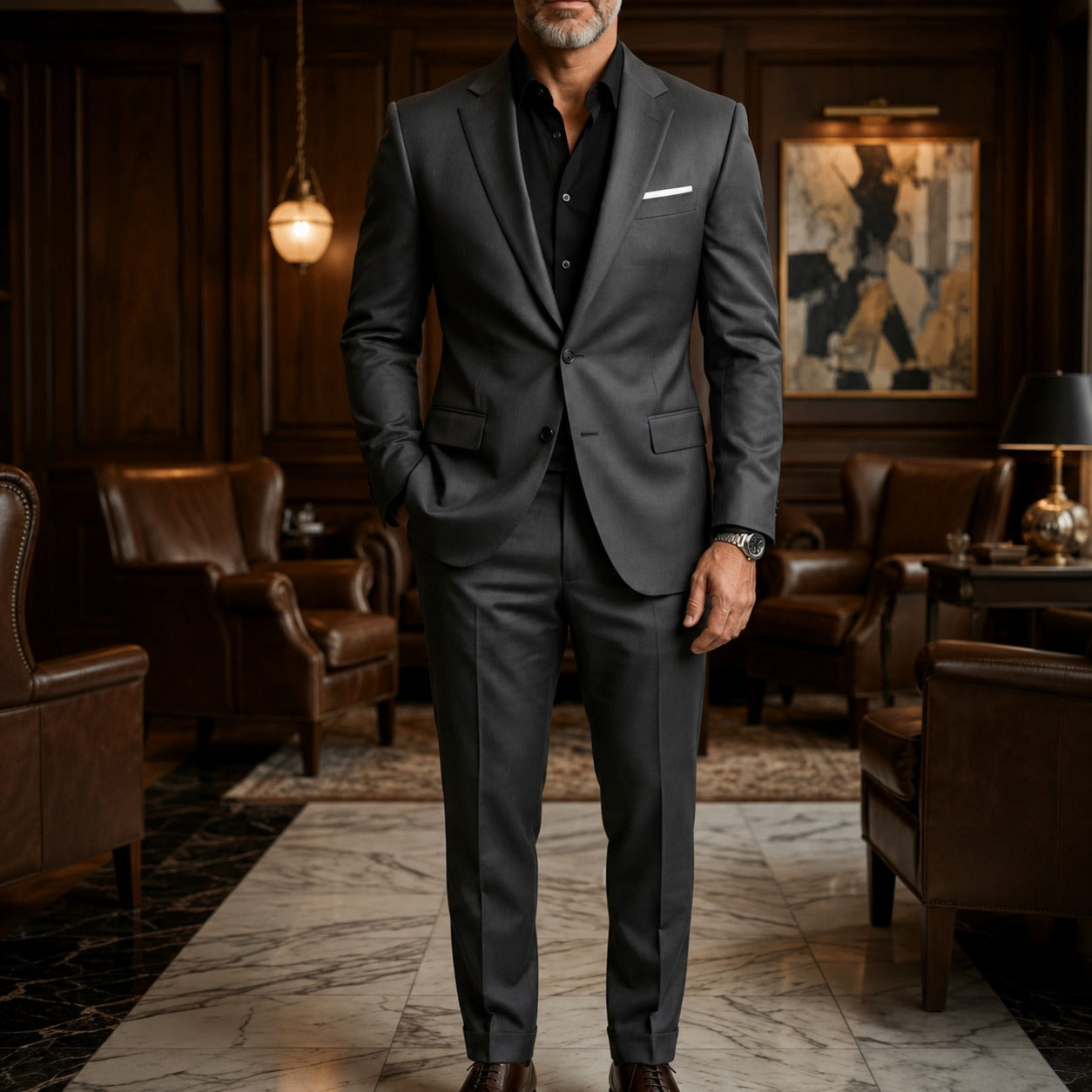 Conjunto Monaco Royal™ com Blazer de Alfaiataria Premium e Calça de Corte Slim