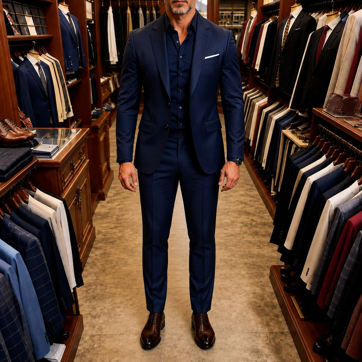 Conjunto Monaco Royal™ com Blazer de Alfaiataria Premium e Calça de Corte Slim