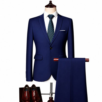 Conjunto Monaco Royal™ com Blazer de Alfaiataria Premium e Calça de Corte Slim