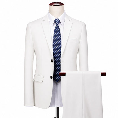 Conjunto Monaco Royal™ com Blazer de Alfaiataria Premium e Calça de Corte Slim