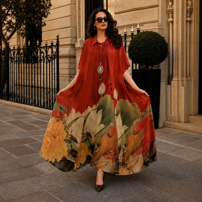 Conjunto de Vestido e Sobretudo Florenza™ / Elegância Descomplicada e Versátil para Todas as Estações!