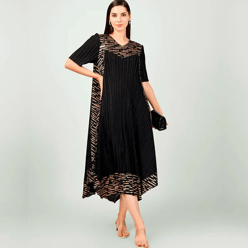 Vestido Vegas™ Elegance Flow / A Elegância Plissada com Leveza Incomparável!