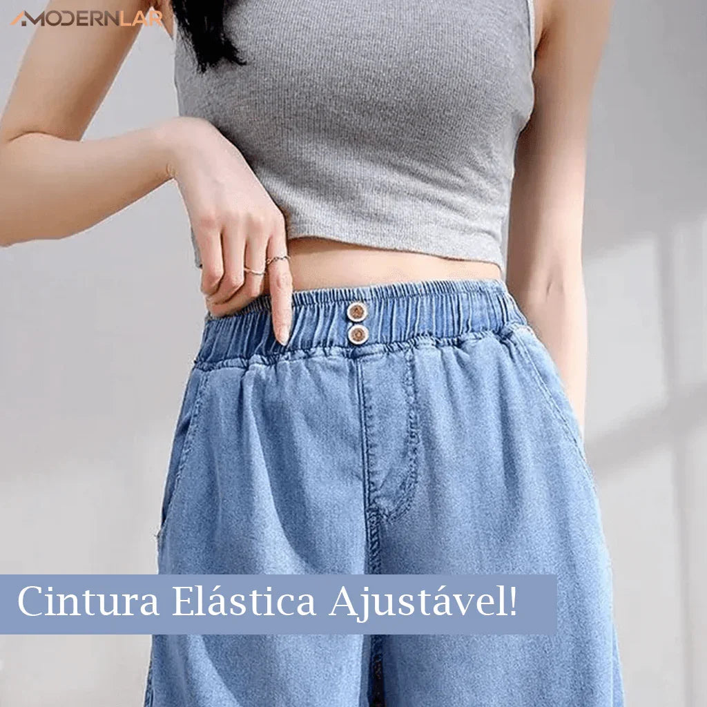Shorts Jeans Stefan™ Super Soltinho / O Conforto e Frescor que Toda Mulher Merece!