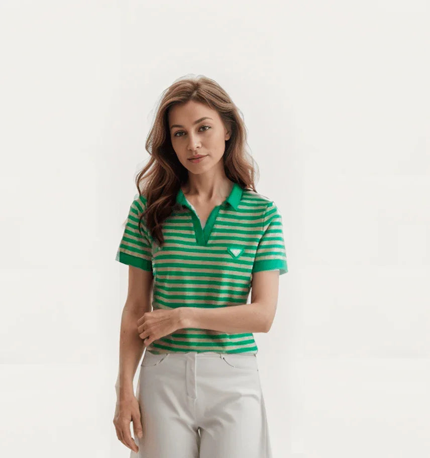 Kit com 3 Polos Demeter’s™ Estilo Clássico / A Polo Essencial para o Guarda-Roupa da Mulher Elegante!