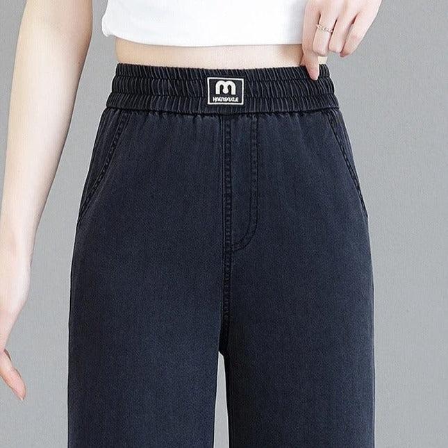 Calça Jeans Montpellier™ com Cós Alto Elástico/ A Mais Soltinha e Versátil do Mercado!