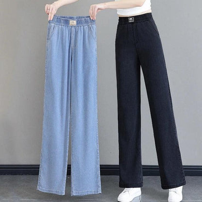 Calça Jeans Montpellier™ com Cós Alto Elástico/ A Mais Soltinha e Versátil do Mercado!