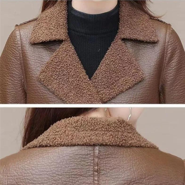 Jaqueta Catherine™ Dupla Face Estilo Sobretudo / Design Clássico, Chique e Versátil para os Melhores Dias de Inverno!