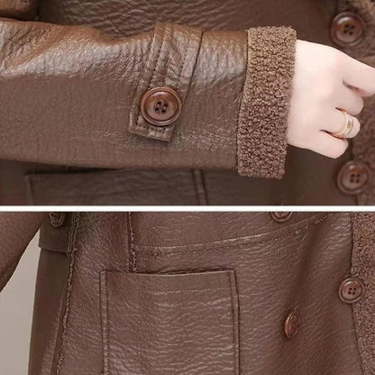 Jaqueta Catherine™ Dupla Face Estilo Sobretudo / Design Clássico, Chique e Versátil para os Melhores Dias de Inverno!