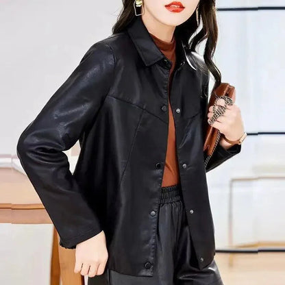 Jaqueta de Couro Donna Vintage: Elegância e Estilo Atemporal em Cada Detalhe!