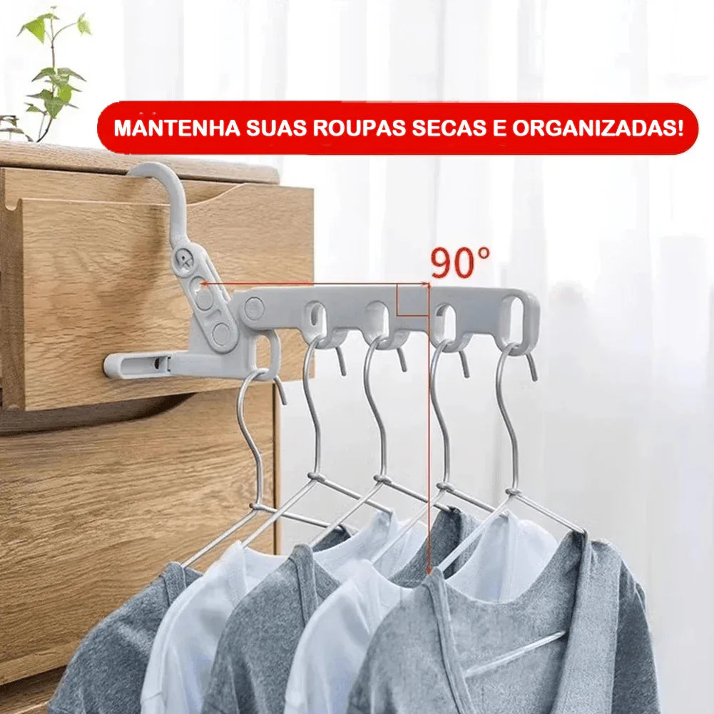 Kit com 4 Porta Cabides Móveis Modern Lar™ / Um Item Indispensável na Mala de Qualquer Viajante!!