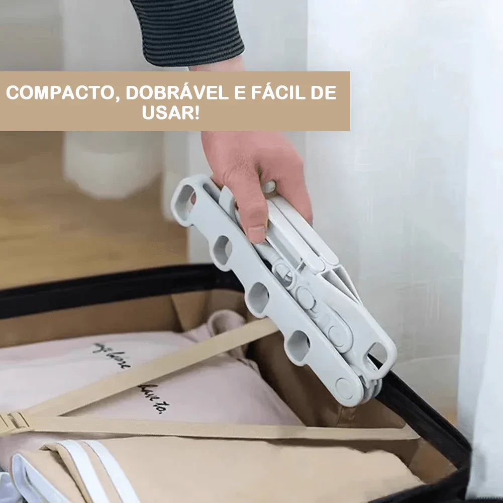Kit com 4 Porta Cabides Móveis Modern Lar™ / Um Item Indispensável na Mala de Qualquer Viajante!!