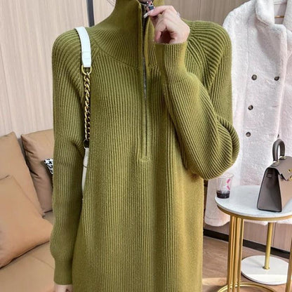 Vestido BellaMadame™ em Tricot Canelado / Conforto e Elegância para Todas as Ocasiões!