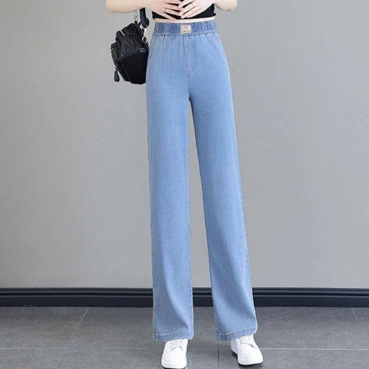 Calça Jeans Montpellier™ com Cós Alto Elástico/ A Mais Soltinha e Versátil do Mercado!