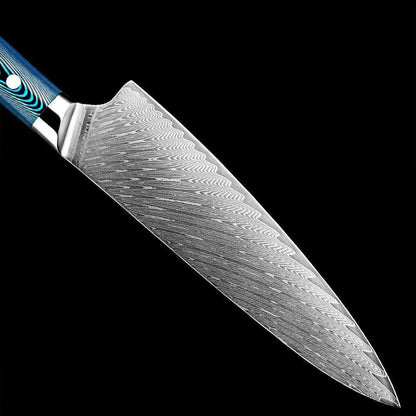 Faca Japonesa SuperSharp™ - Perfeição em Cada Corte com Aço Damasco!