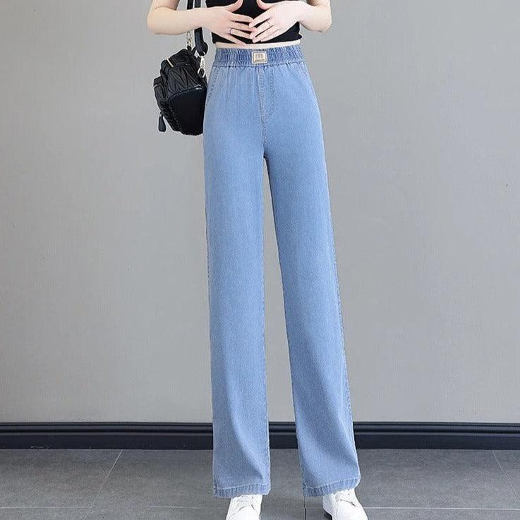 Calça Jeans Montpellier™ com Cós Alto Elástico/ A Mais Soltinha e Versátil do Mercado!