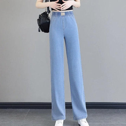 Calça Jeans Montpellier™ com Cós Alto Elástico/ A Mais Soltinha e Versátil do Mercado!