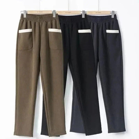 Calça BelleChic™ em Cotelê Aveludado / Estilo, Charme e Conforto para a Mulher Moderna!
